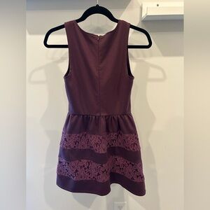 Xhilaration Plum Dress with Zipper